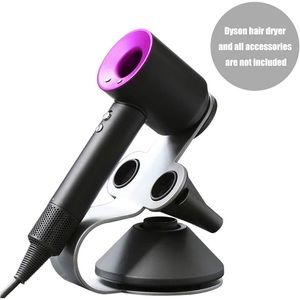 Dyson compatible silver black Hair Dryer Stand Holder